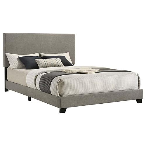 Dorian Fabric Upholstered Panel Bed Taupe by Coaster