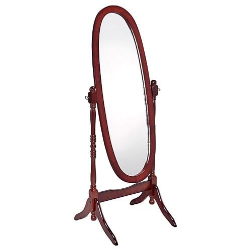 Foyet Oval Cheval Mirror Merlot by Coaster
