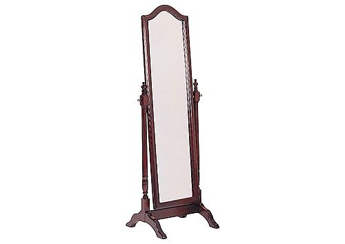 Cabot Rectangular Cheval Mirror w/Arched Top Merlot by Coaster