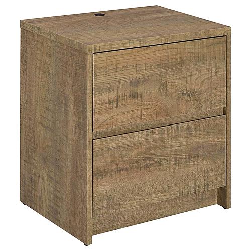 Westpark 2-Drawer Nightstand LED Lights and USB Mango by Coaster