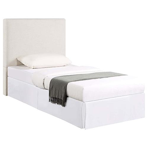 Pirro Upholstered Twin Panel Headboard Sand by Coaster