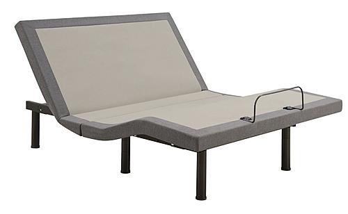 Clara Eastern King Adjustable Bed Base Grey and Black by Coaster