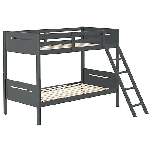 Littleton Twin Over Twin Bunk Bed Grey by Coaster