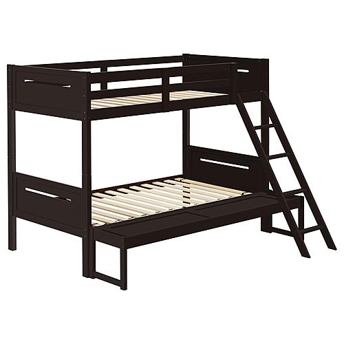 Littleton Twin Over Full Bunk Bed Espresso by Coaster