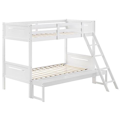 Littleton Twin Over Full Bunk Bed White by Coaster