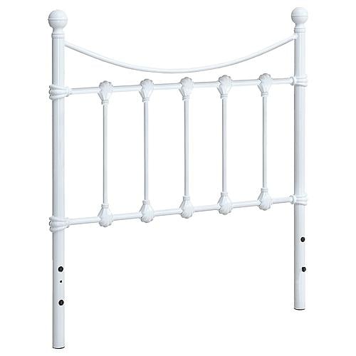 Marie Twin Metal Headboard White by Coaster