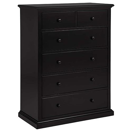 6 drawer black dresser FOTOSOK Dresser, with Handleless Drawer Cabinet and 2 anti Derrie 36" 6-Drawer Dresser Made