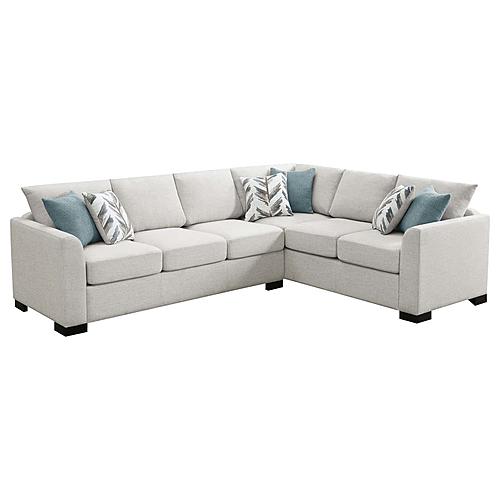 Ashford Chenille Upholstered Sleeper Sectional Sofa Greige by Coaster