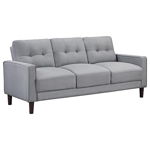 Bowen Upholstered Track Arms Tufted Sofa Grey by Coaster