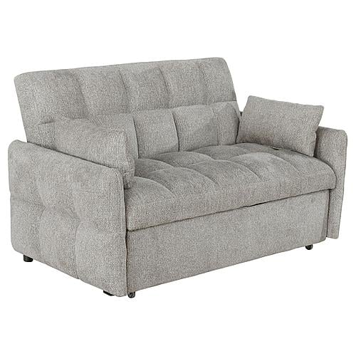 Cotswold Tufted Cushion Sleeper Sofa Bed Light Grey by Coaster