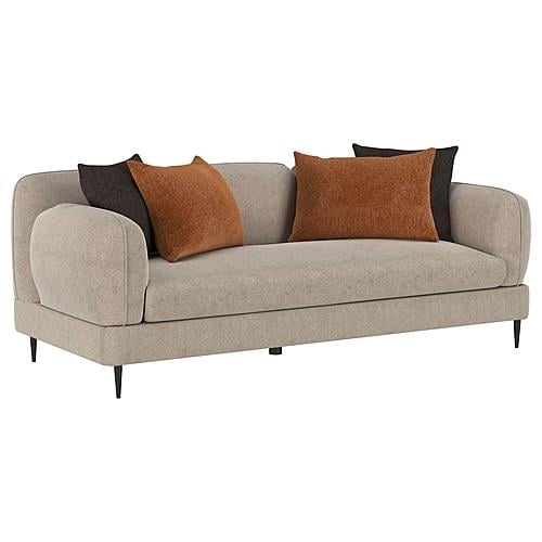 Jade Chenille Upholstered Sculpted Track Arm Sofa Latte by Coaster