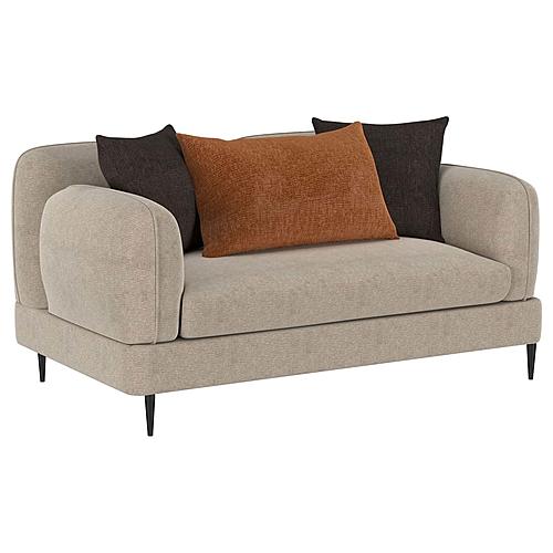 Jade Chenille Upholstered Sculpted Track Arm Loveseat Latte by Coaster