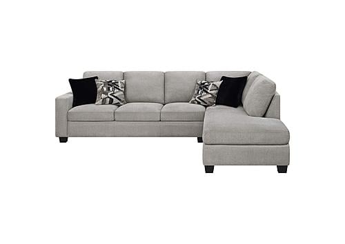 Whitson Cushion Back Upholstered Sectional Stone by Coaster