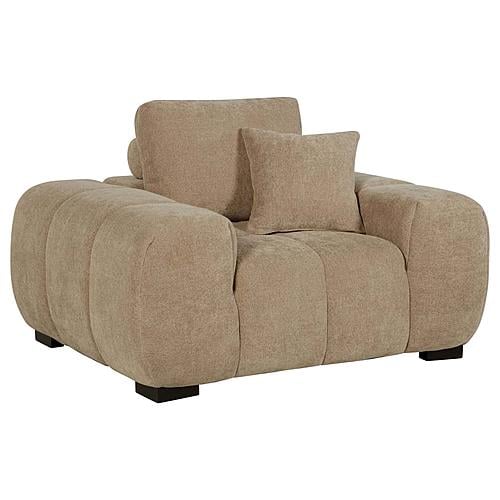 Octavia Upholstered Track Arm Accent Chair Camel by Coaster