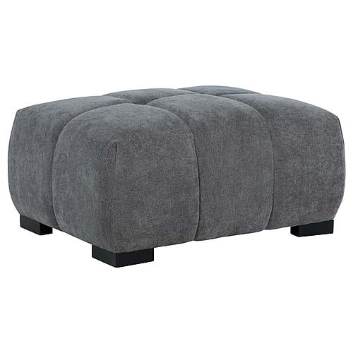 Octavia Upholstered Rectangular Ottoman Charcoal Grey by Coaster