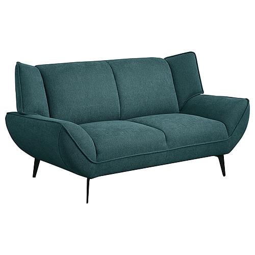 Acton Upholstered Flared Arm Loveseat Teal Blue by Coaster
