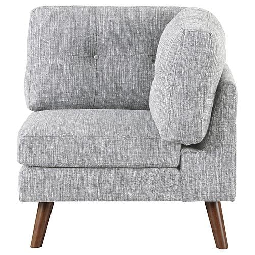 Churchill Button Tufted Corner Sofa Grey by Coaster