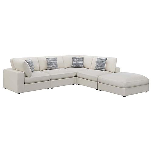 Serene 5-piece Upholstered Modular Sectional Sofa Beige by Coaster