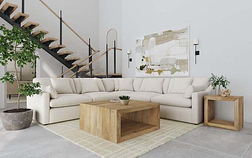 Hobson 5-piece Upholstered Modular Sectional Sofa Ivory by Coaster