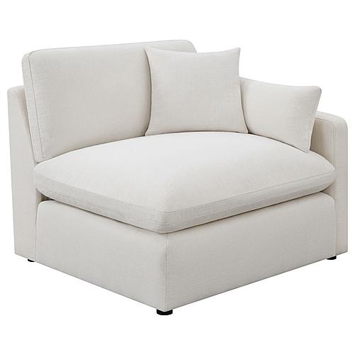 Hobson Sloped Track Arms RAF Chair Off-White by Coaster