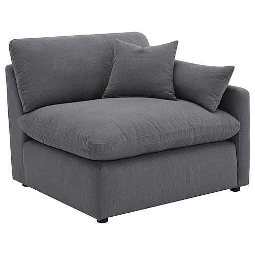 Hobson Upholstered RAF Chair Charcoal by Coaster