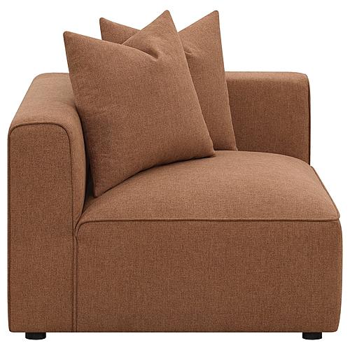 Jennifer Upholstered Corner Terracotta by Coaster