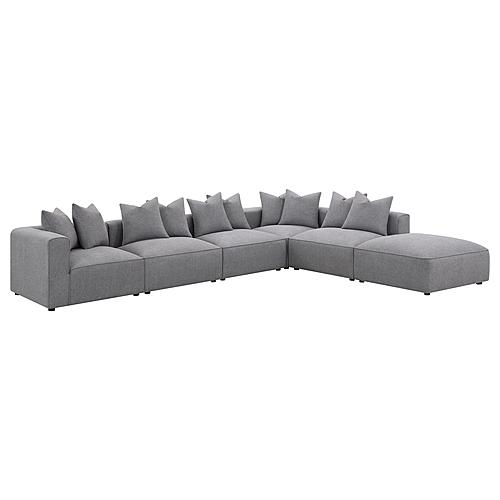 Jennifer 6-piece Tight Seat Modular Sectional Grey by Coaster