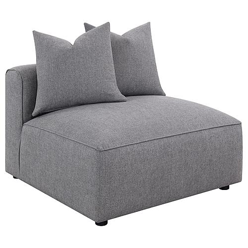 Jennifer Tight Seat Armless Chair Grey by Coaster