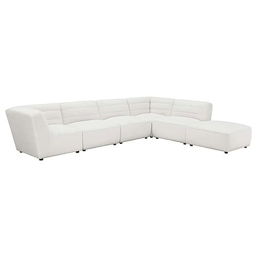 Sunny 6-piece Upholstered Modular Sectional Sofa Natural by Coaster