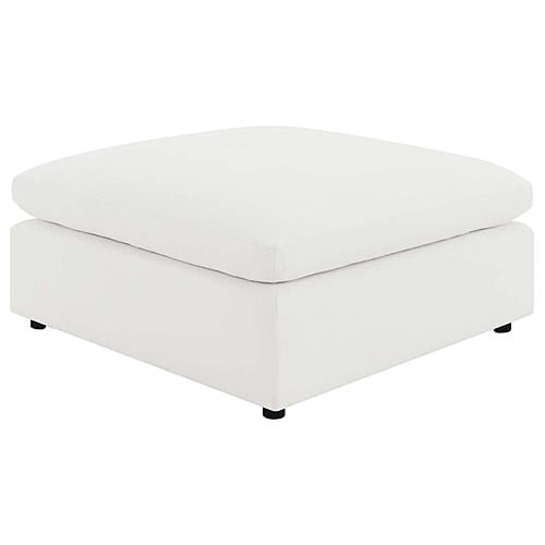 Raleigh Boucle Upholstered Ottoman Ivory by Coaster
