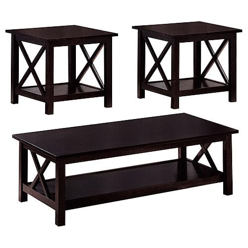 Rachelle 3-piece Occasional Table Set Deep Merlot by Coaster