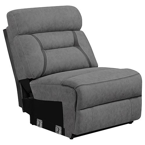 Higgins Modular Sectional Armless Chair Grey by Coaster