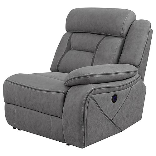 Higgins Modular Sectional Raf Power Recliner Grey by Coaster