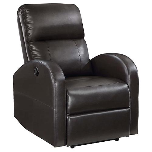 Grant Upholstered Power Recliner Chair Brown by Coaster
