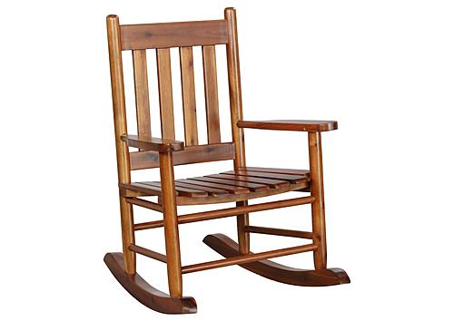 Annie Slat Back Youth Rocking Chair Golden Brown by Coaster