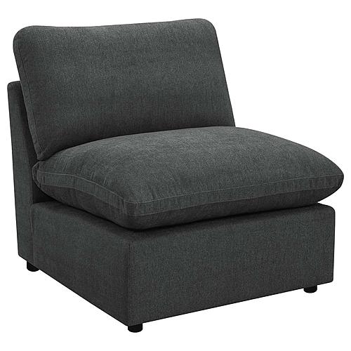 Collins Modular Armless Chair Dark Grey by Coaster