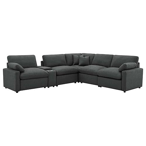 Collins 6-piece Modular Power Reclining Sectional Dark Grey by Coaster