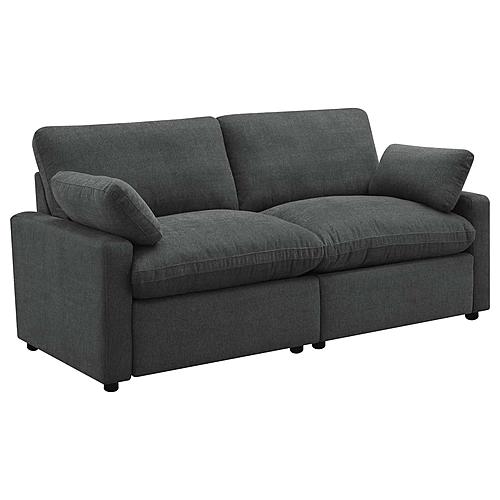 Collins Modular Power Loveseat Dark Grey by Coaster