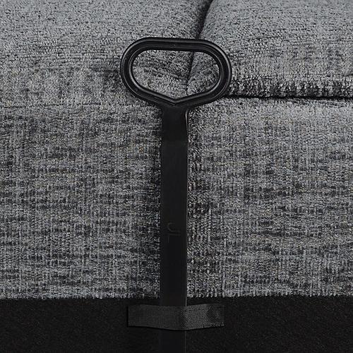Bahrain Modular Sectional Armless Recliner Charcoal by Coaster