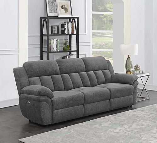 Bahrain Upholstered Power Sofa Charcoal by Coaster