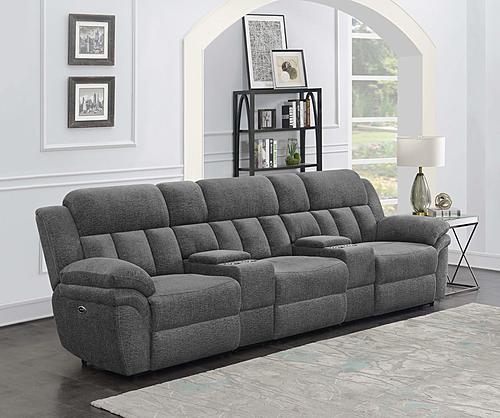 Bahrain 5-piece Upholstered Power Home Theater Seating Charcoal by Coaster