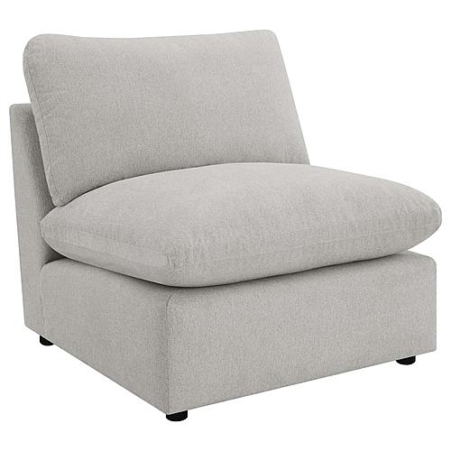 Collins Modular Armless Chair Grey by Coaster