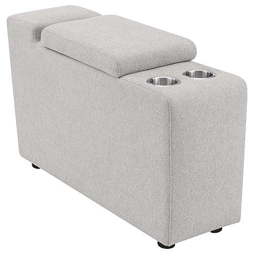 Collins Upholstered Modular Storage Console Grey by Coaster