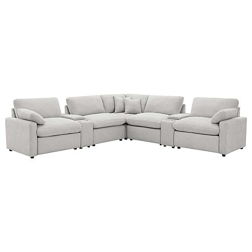 Collins 7-piece Modular Power Reclining Sectional Grey by Coaster