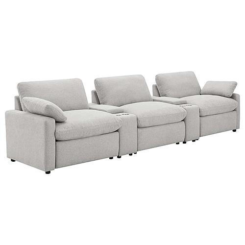 Collins 5-piece Power Reclining Home Theater Seating Grey by Coaster