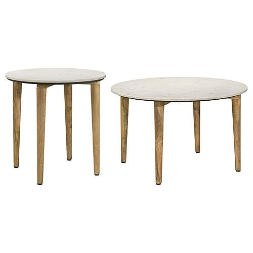Aldis 2-piece Coffee and End Table Set White by Coaster