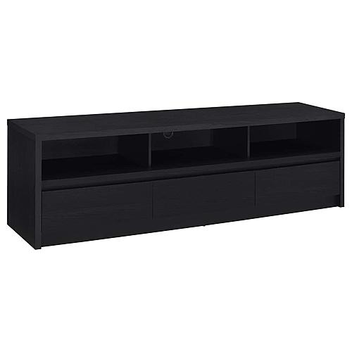 Rutland 78-inch 3-Drawer TV Stand Media Console Black by Coaster