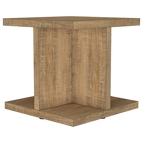 Cortona Square Engineered Wood End Side Table Mango by Coaster