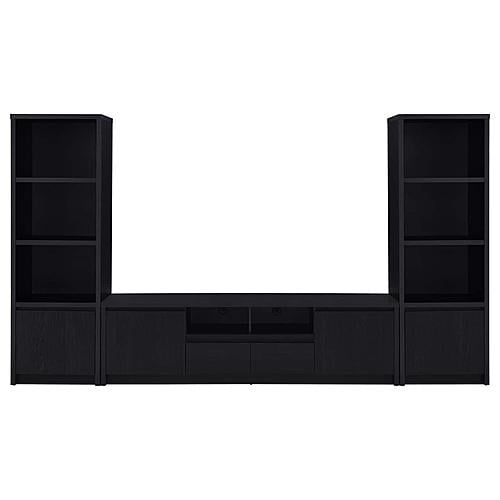 Winfield 3-piece Entertainment Center 78-inch TV Stand Black by Coaster