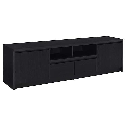 Winfield 78-inch 2-Door TV Stand Media Console Black by Coaster